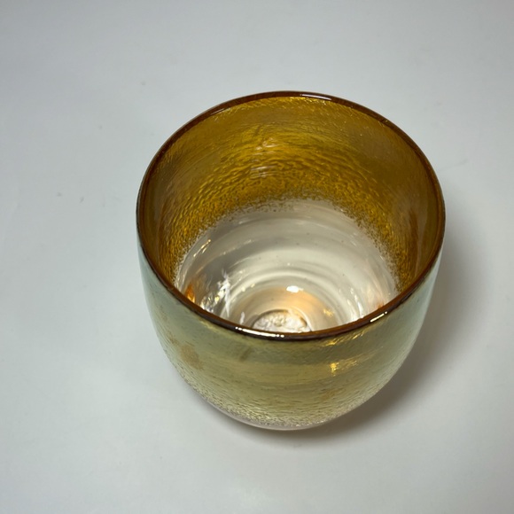 Two Glassy Baby Stay Gold Votive Holders - Picture 13 of 16